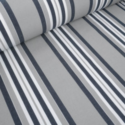 Outdoor Rayures Bleues Et Grises Cancale - Maison Klem