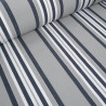 Outdoor Rayures Bleues Et Grises Cancale - Maison Klem