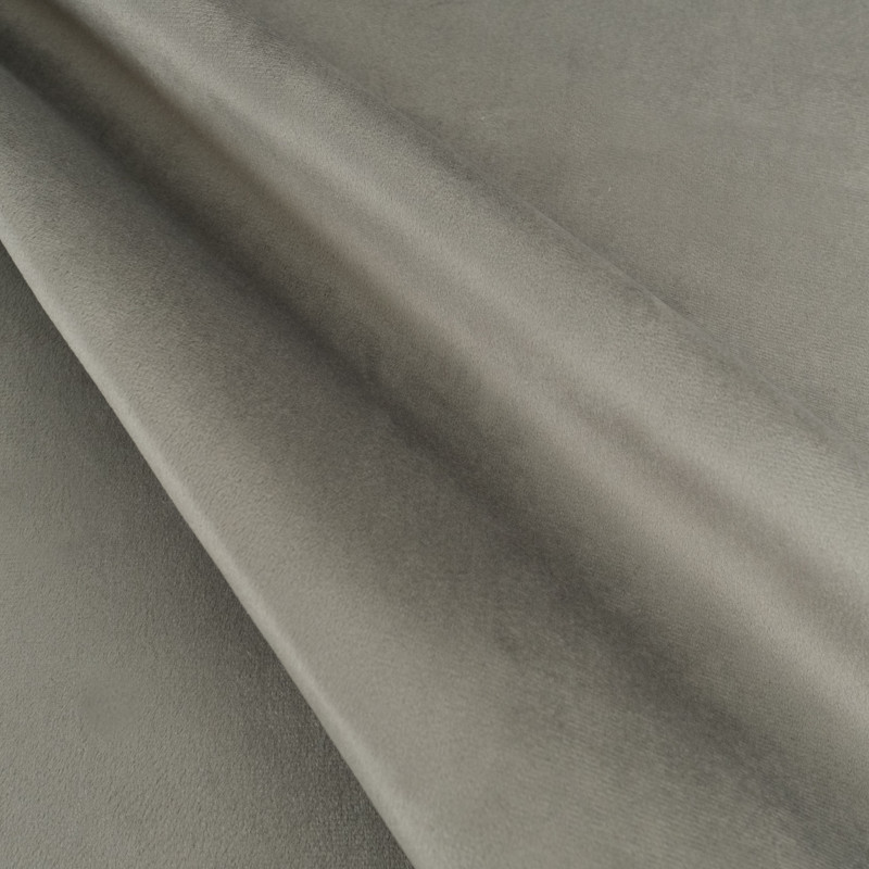 Velours Lisse Epais Gris - Maison Klem
