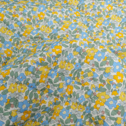 Matelassé Coton Double Face Délice Jaune Vert - Maison Klem