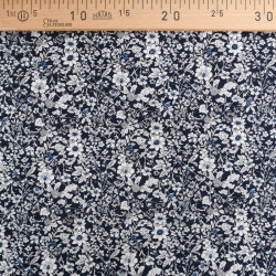 Matelassé Coton Double Face Anaé Bleu Nuit - Maison Klem