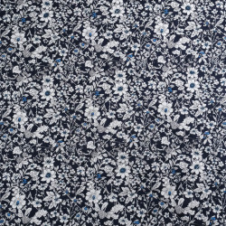 Matelassé Coton Double Face Anaé Bleu Nuit - Maison Klem