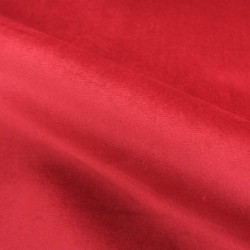 Velours Lisse Epais Rouge Foncé - Maison Klem