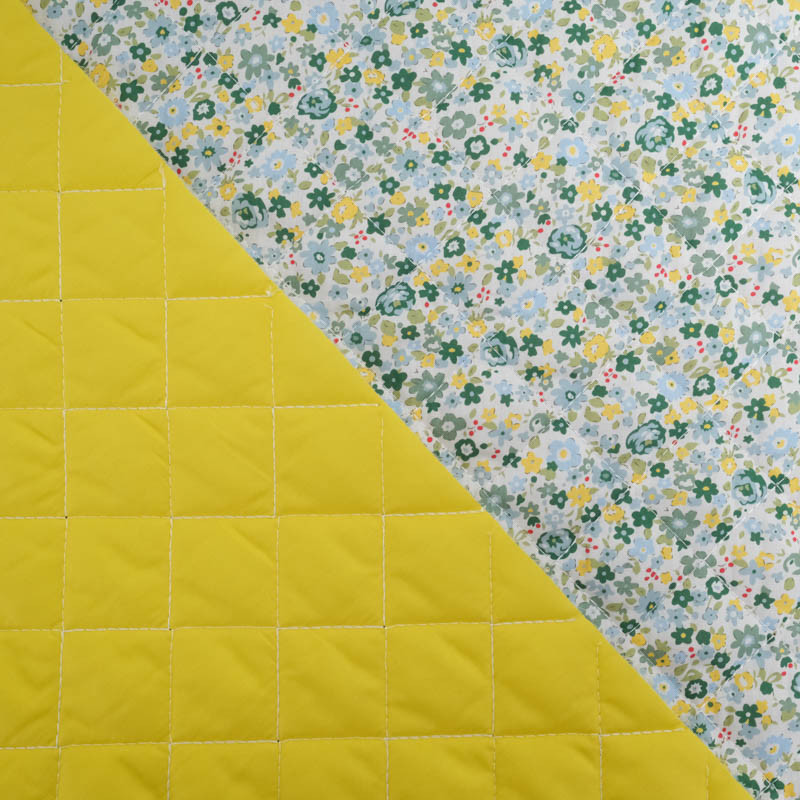 Matelassé Coton Double Face Champ d'Été Jaune - Maison Klem