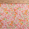 Matelassé Coton Double Face Petites Fleurs Rose - Maison Klem