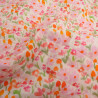 Matelassé Coton Double Face Petites Fleurs Rose - Maison Klem