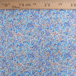 Matelassé Coton Double Floralie Bleu - Maison Klem