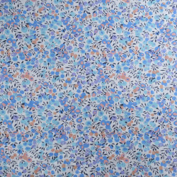 Matelassé Coton Double Floralie Bleu - Maison Klem