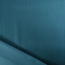 Tissu Velours Côtelé Coton Paon Basile - Maison Klem