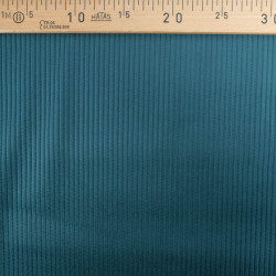 Tissu Velours Côtelé Coton Paon Basile - Maison Klem