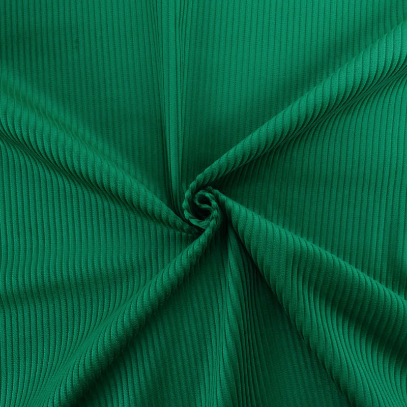 Tissu Velours Côtelé Coton Basilic Basile - Maison Klem