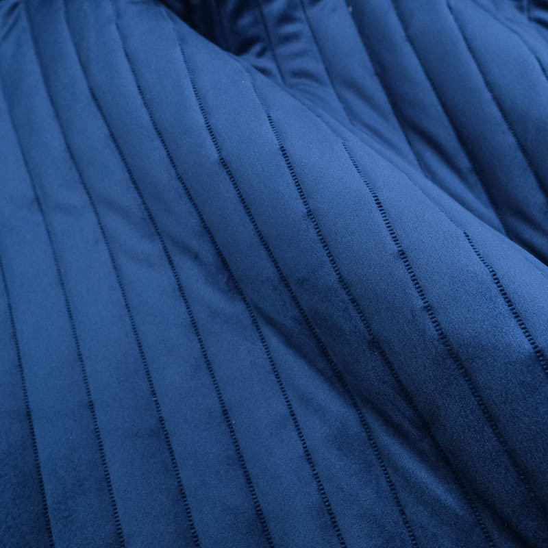 Velours Matelassé Victorien - Navy - Maison Klem Velours Matelassé Victorien - Navy - Maison Klem