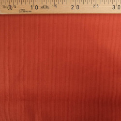 Tissu Velours Côtelé Stretch Brique Mira - Maison Klem
