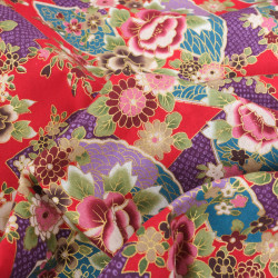 Coton Imprimé Keiko Rouge - Maison Klem