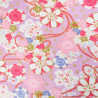 Coton Imprimé Sakura Mauve - Maison Klem
