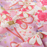 Coton Imprimé Sakura Mauve - Maison Klem