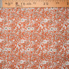 Tissu Coton Fleuri Fond Caramel Anaé - Maison Klem