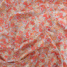 Tissu Coton Fleuri Orange - Maison Klem