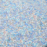 Tissu Coton Fleuri Bleu - Maison Klem