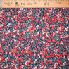 Tissu Coton Fleuri Rouge - Maison Klem