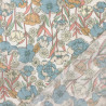 Popeline de Coton imprimé Fleurs Bleu Pastel - Maison Klem