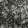 Popeline de Coton Imprimé Amélia Noir Et Blanc Bandana - Maison Klem