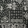 Popeline de Coton Imprimé Amélia Noir Et Blanc Bandana - Maison Klem
