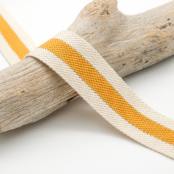 Sangle Coton Lurex Bicolore Moutarde - Maison Klem
