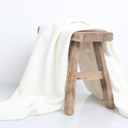 Tissu  Crêpe Lourd Ecru - Sofia - Maison Klem