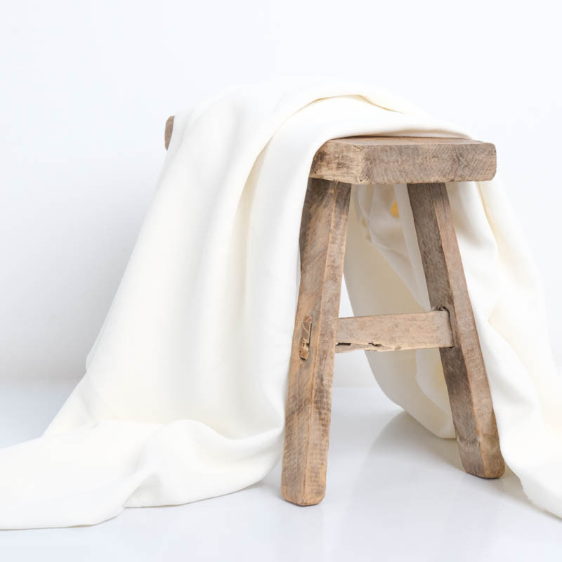 Tissu  Crêpe Lourd Ecru - Sofia - Maison Klem