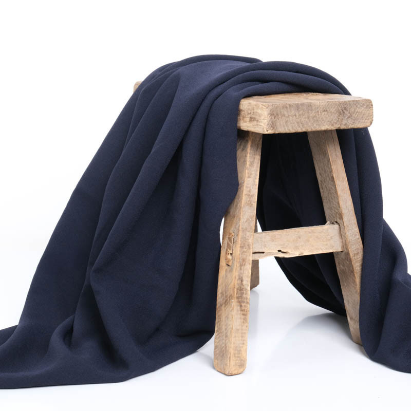 Tissu  Crêpe Lourd Navy - Sofia - Maison Klem