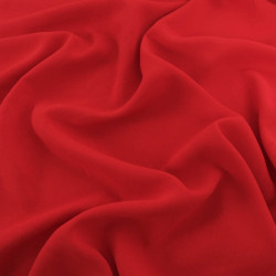 Tissu Crêpe Lourd Rouge - Sofia - Maison Klem