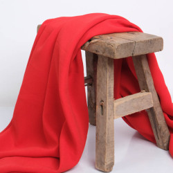 Tissu Crêpe Lourd Rouge - Sofia - Maison Klem