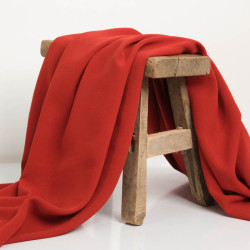Tissu Crêpe Lourd Terracotta - Sofia - Maison Klem