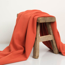 Tissu Crêpe Lourd Marsala - Sofia - Maison Klem