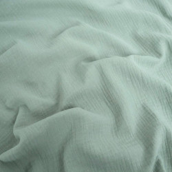 Double Gaze Pailletée Vert Tendre Argent - Maison Klem