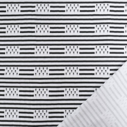 Coton Imprimé Bretagne Drapeau Breton Rayures - Maison Klem