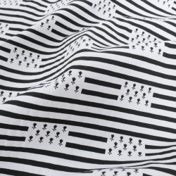Coton Imprimé Bretagne Drapeau Breton Rayures - Maison Klem