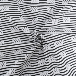 Coton Imprimé Bretagne Drapeau Breton Rayures - Maison Klem