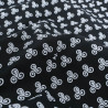 Coton Imprimé Bretagne Triskèle Fond Noir - Maison Klem