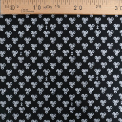 Coton Imprimé Bretagne Triskèle Fond Noir - Maison Klem