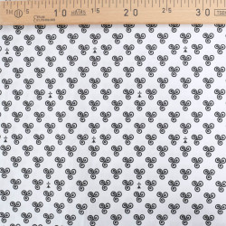 Coton Imprimé Bretagne Triskèle Fond Blanc - Maison Klem