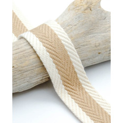 Sangle Chevron Bicolore 30MM - Maison Klem