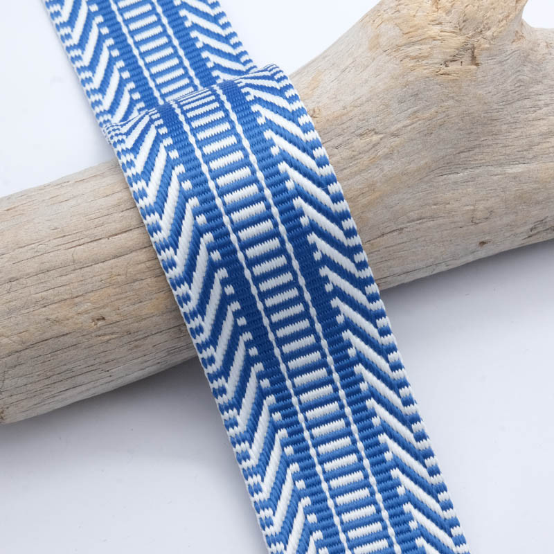 Sangle Fantaisie Lima Bleu 38MM - Maison Klem