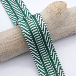 Sangle Fantaisie Lima Vert Foncé 38MM - Maison Klem