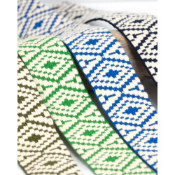 Sangle Fantaisie Losanges 38MM - Maison Klem