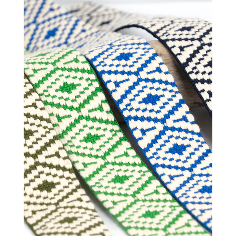 Sangle Fantaisie Losanges 38MM - Maison Klem