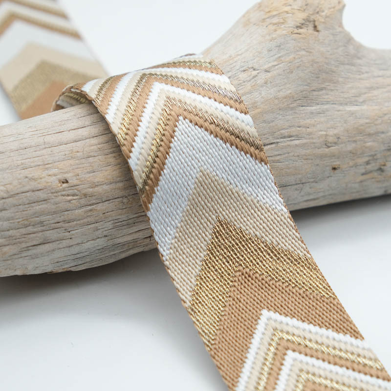 Sangle Fantaisie Hippie Chic Or 38mm - Maison Klem