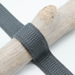 Sangle texturée Gris 32mm - Maison Klem