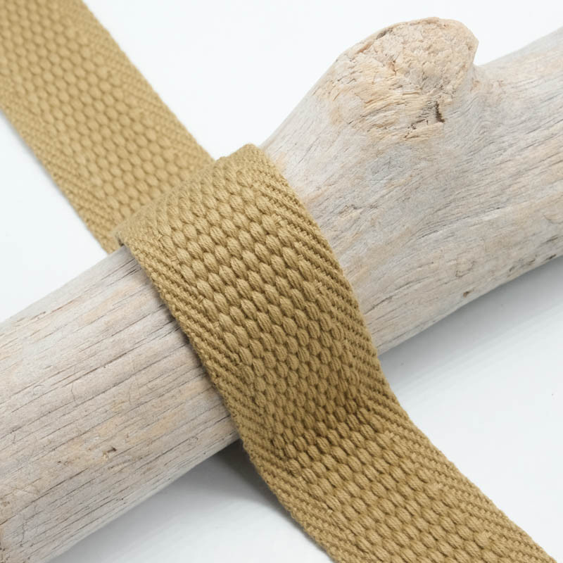 Sangle texturée Beige 32mm - Maison Klem